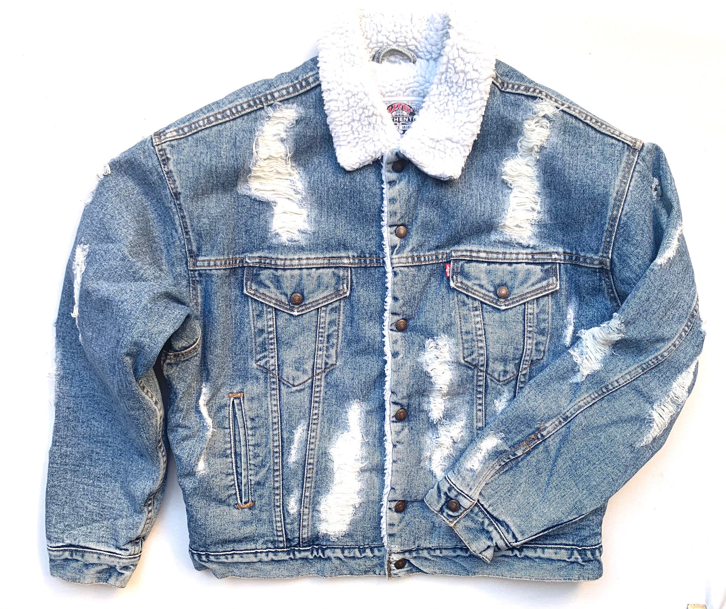 Vintage Levi's Distressed Sherpa Jacket