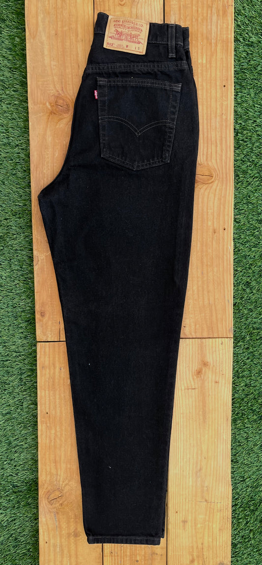 W30 512 Vintage Levi's Plain Black Jean