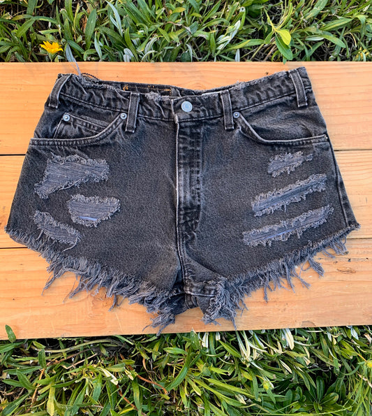 W30 Black 1970s Vintage Levi's Short