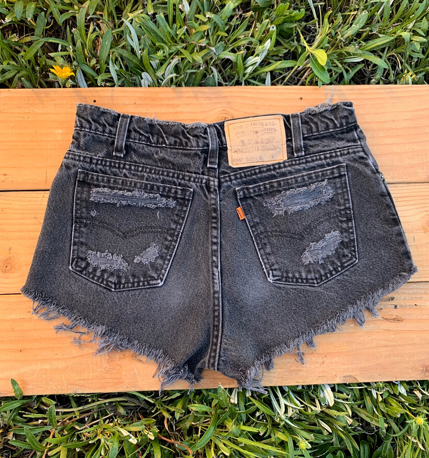 W30 Black 1970s Vintage Levi's Short