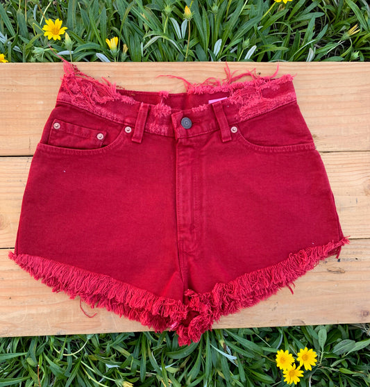 W30 512 Red Vintage Levi's Short