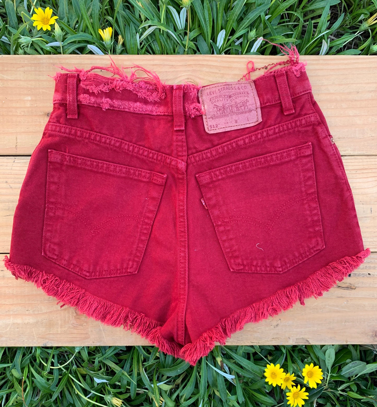 W30 512 Red Vintage Levi's Short