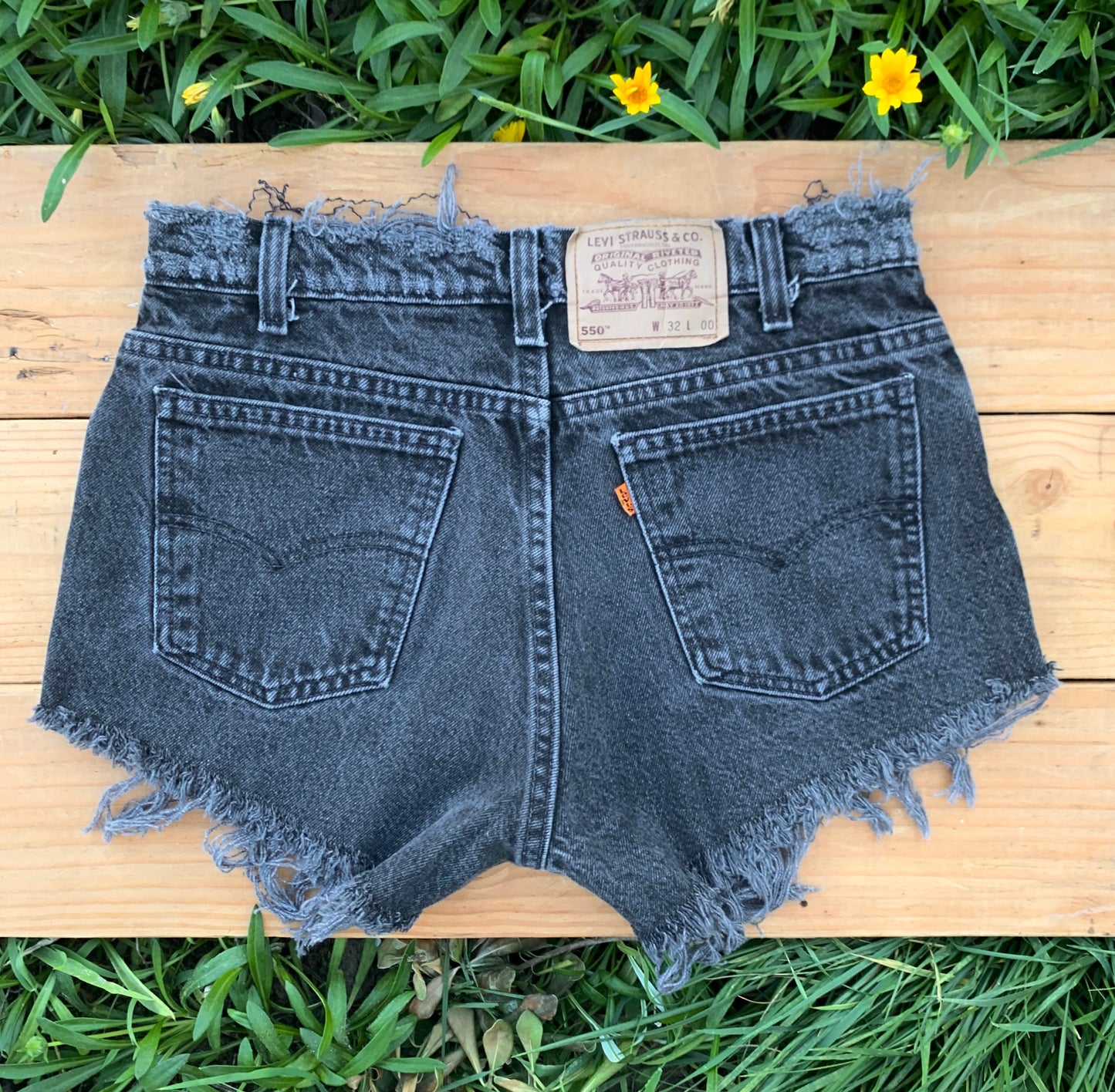 W31 1970s Vintage Levi's Black Short