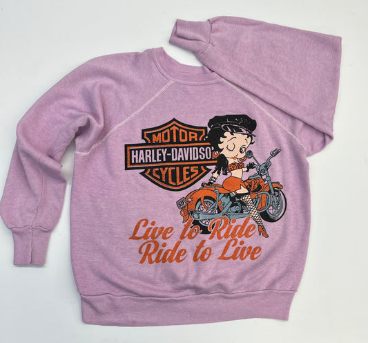 Harley Davidson x Betty Boop sweater