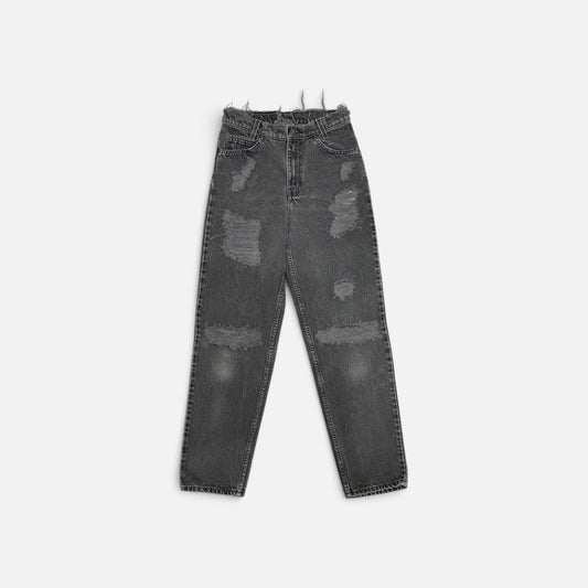 W24 Black Vintage Levi's Butt Rip Jean