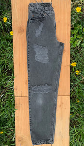 W24 Black Vintage Levi's Butt Rip Jean
